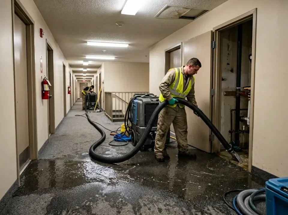 multi-unit-apartment-hallway-f-005 — frequently asked questions, Emergency Burst Pipe Water Extraction & Removal in West Ple…